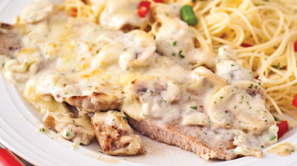 Escalope de veau Carbonara