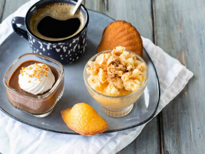 Café gourmand 3 mini desserts