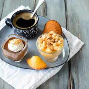 Café gourmand 3 mini desserts