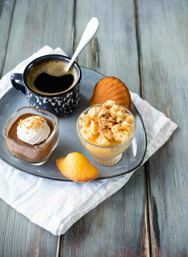 Café gourmand 3 mini desserts