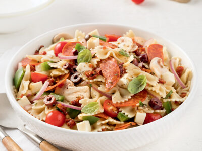 Menu au choix salade, pizza ou pâtes + dessert