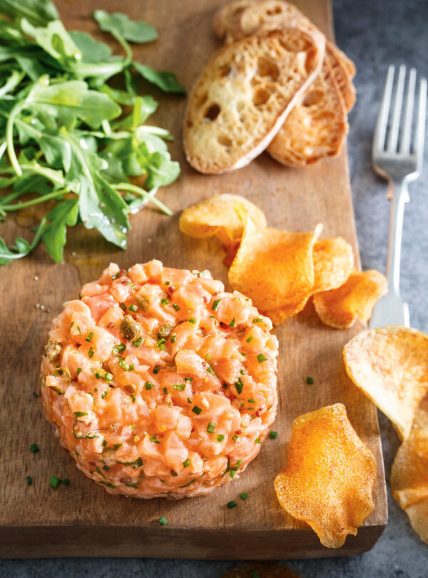 Tartare de saumon mariné
