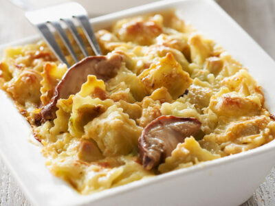 Gratin de Ravioles au saumon (hors formule)