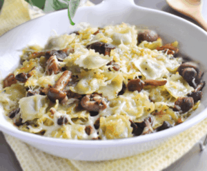 Gratin de Ravioles aux Cèpes