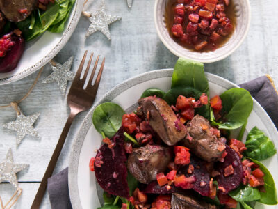 Salade de foies de volaille