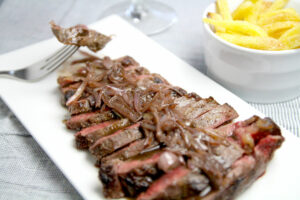 Bavette sauce aux échalotes à Lyon