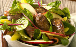 salade lyonnaise aux foies de volaille