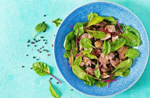 salade lyonnaise aux foies de volaille