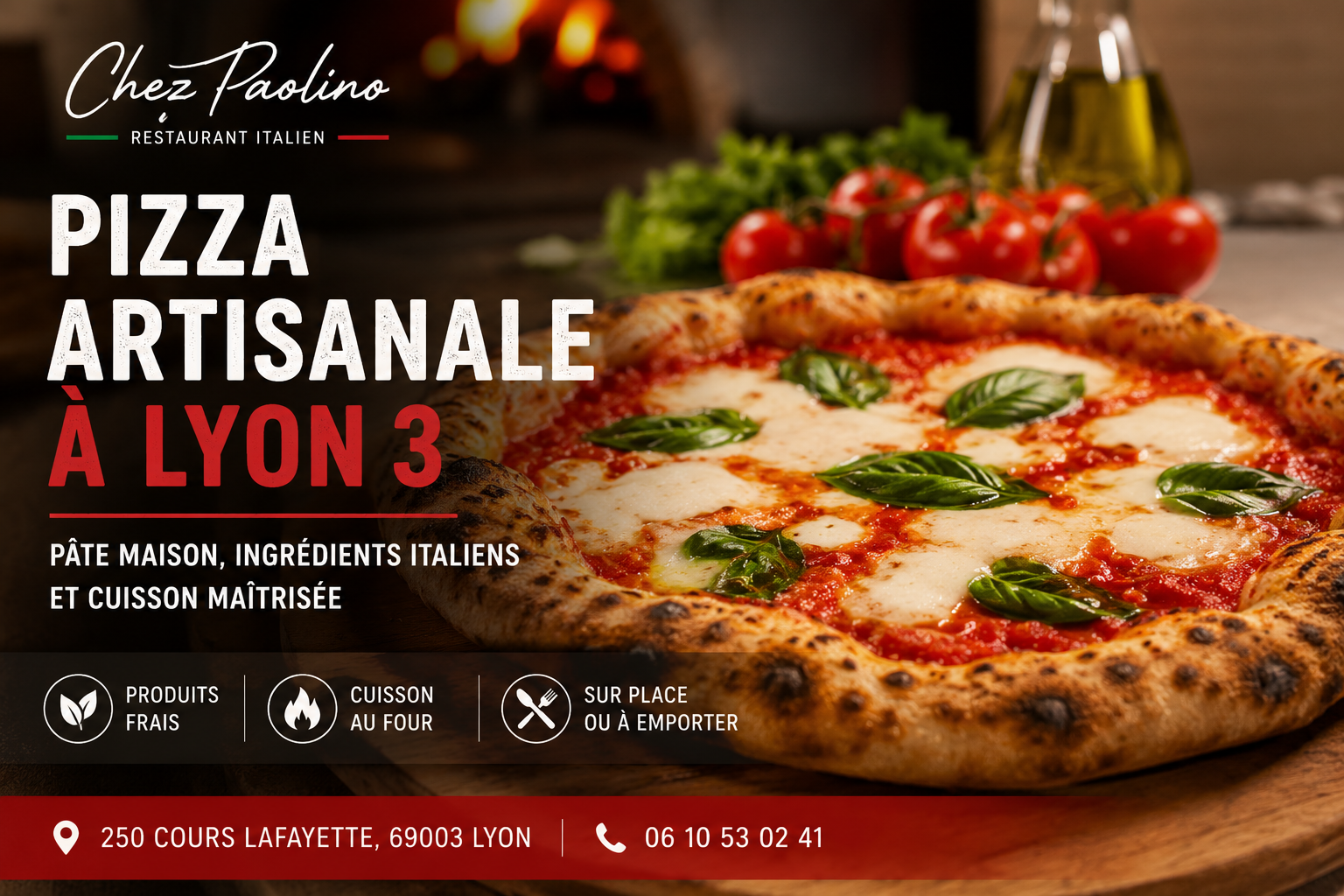 pizza artisanale Lyon