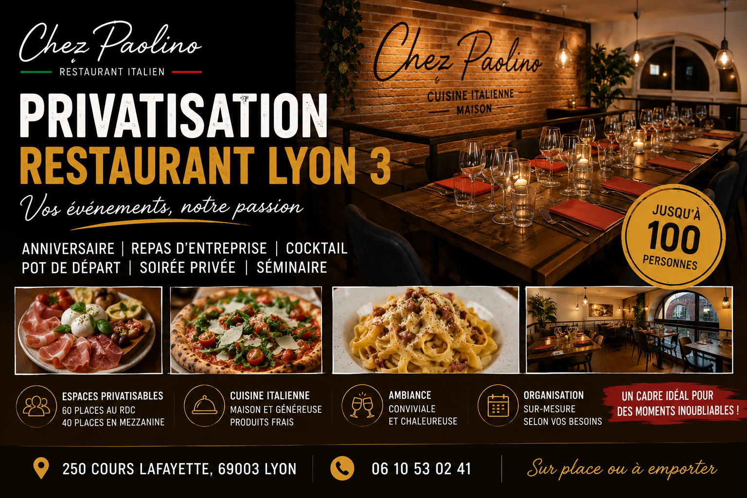 privatisation restaurant Lyon