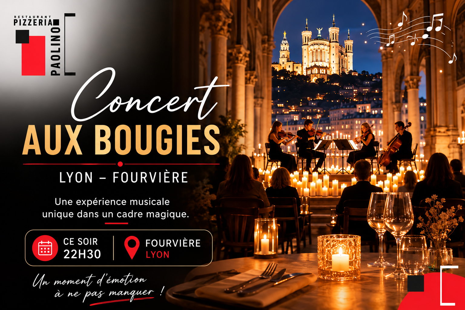 concert aux bougies Lyon