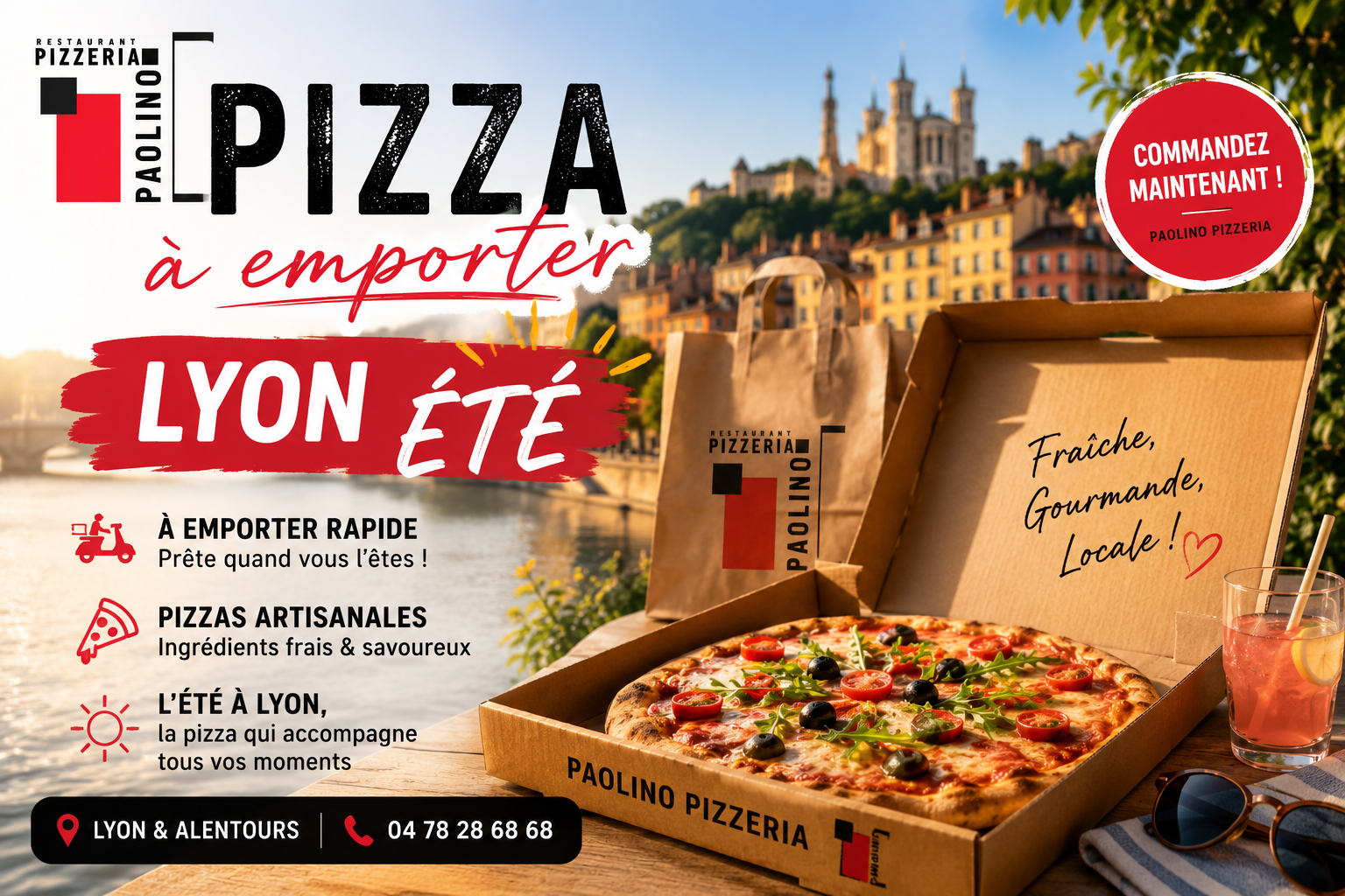 pizza à emporter Lyon été